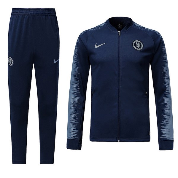 Chelsea Trainingsanzug 2018-19 Blau Marine Fussballtrikots Günstig